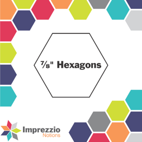 Imprezzio: English Paper Piecing Hexagons 7/8 Inch