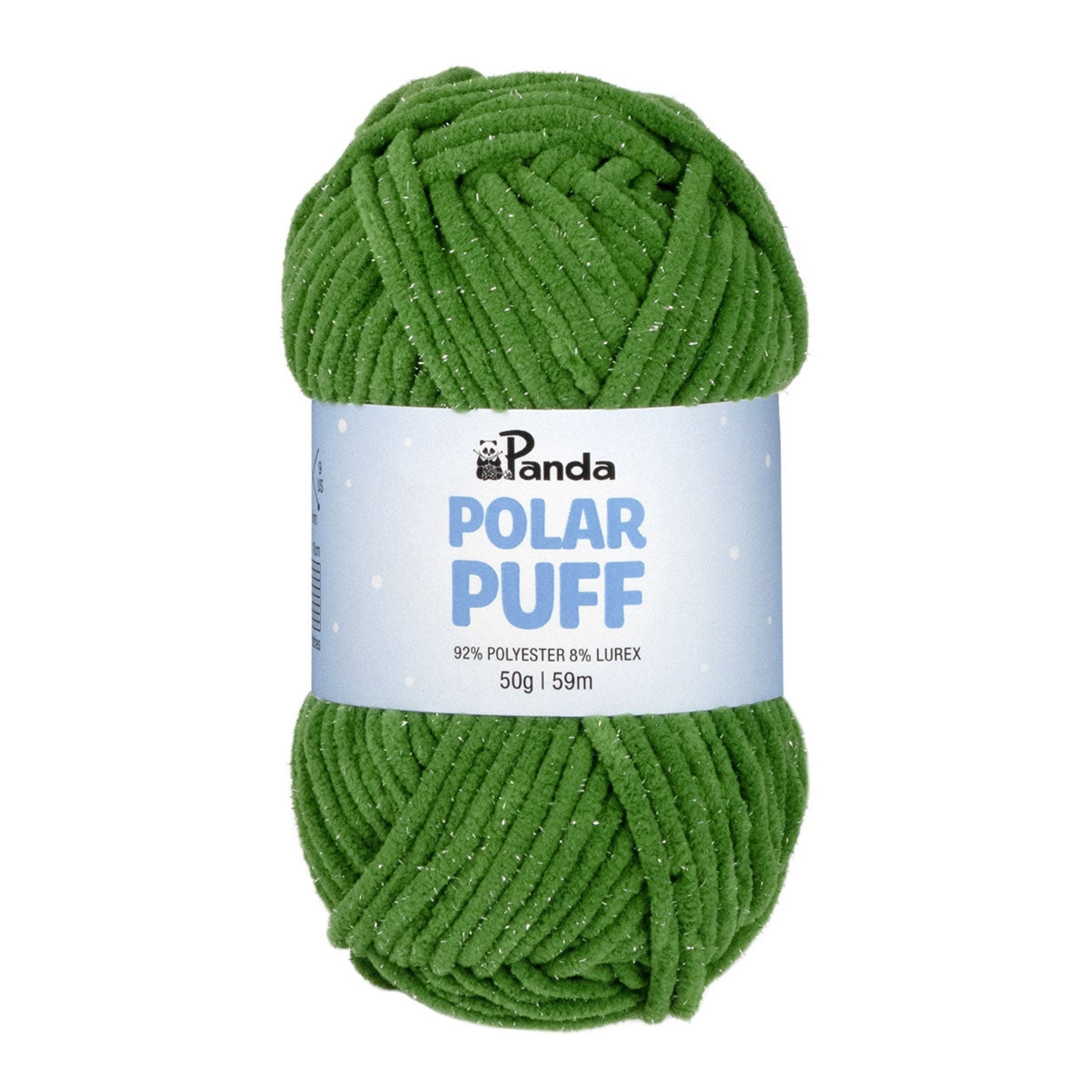 Panda Polar Puff Chenille Yarn 50g FERN