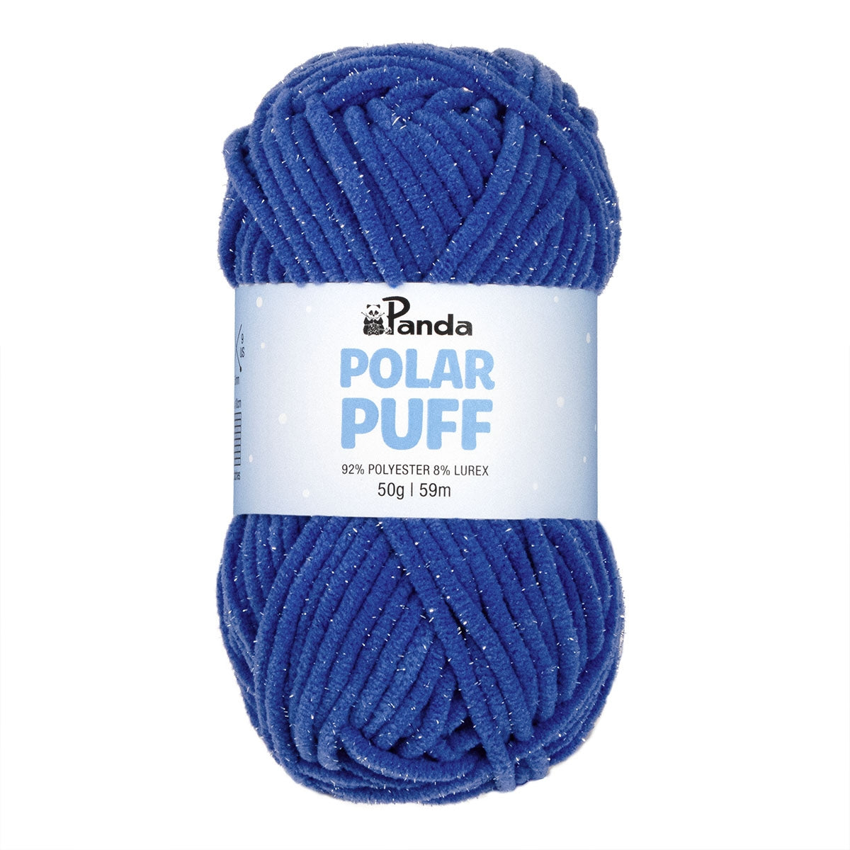 Panda Polar Puff Chenille Yarn 50g BLUE
