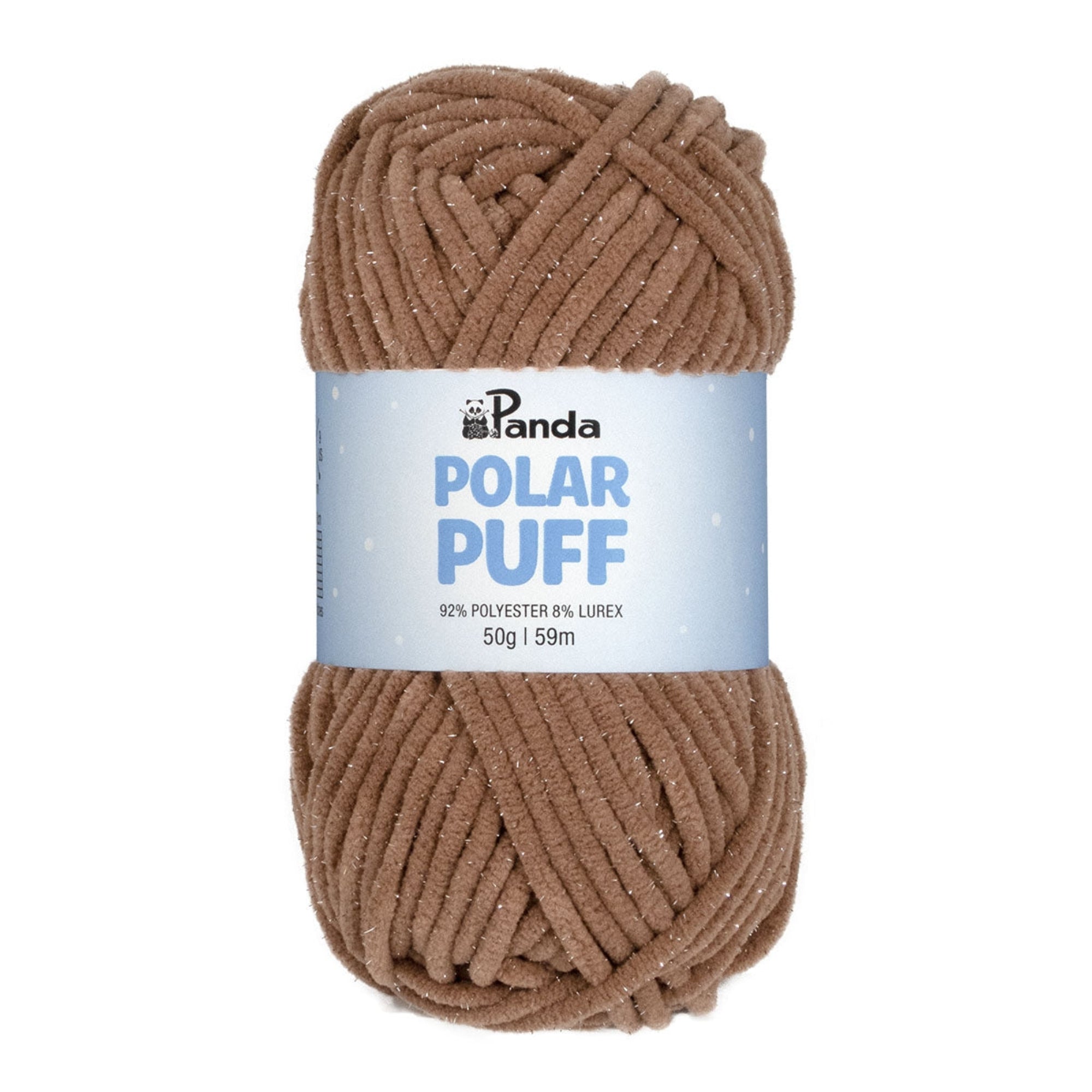 Panda Polar Puff Chenille Yarn 50g LATTE