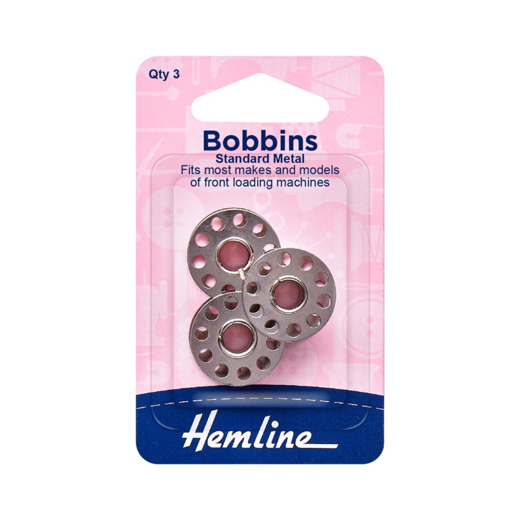 HEMLINE Universal Bobbins Metal 3 Pack 15K