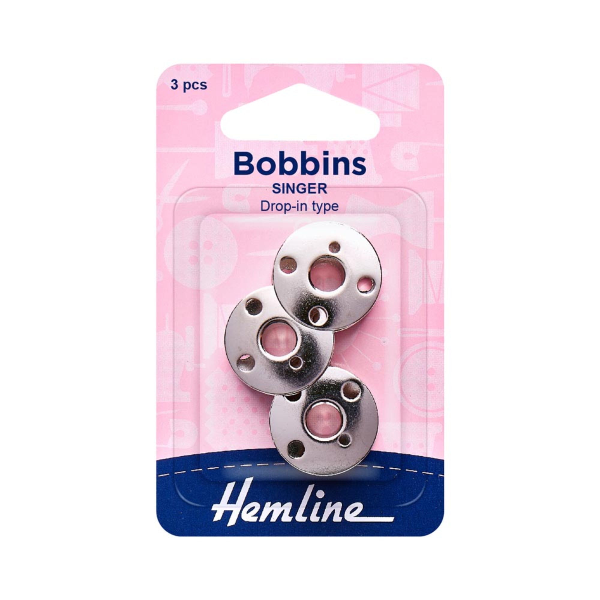 HEMLINE SINGER Bobbins Metal 3 Pack