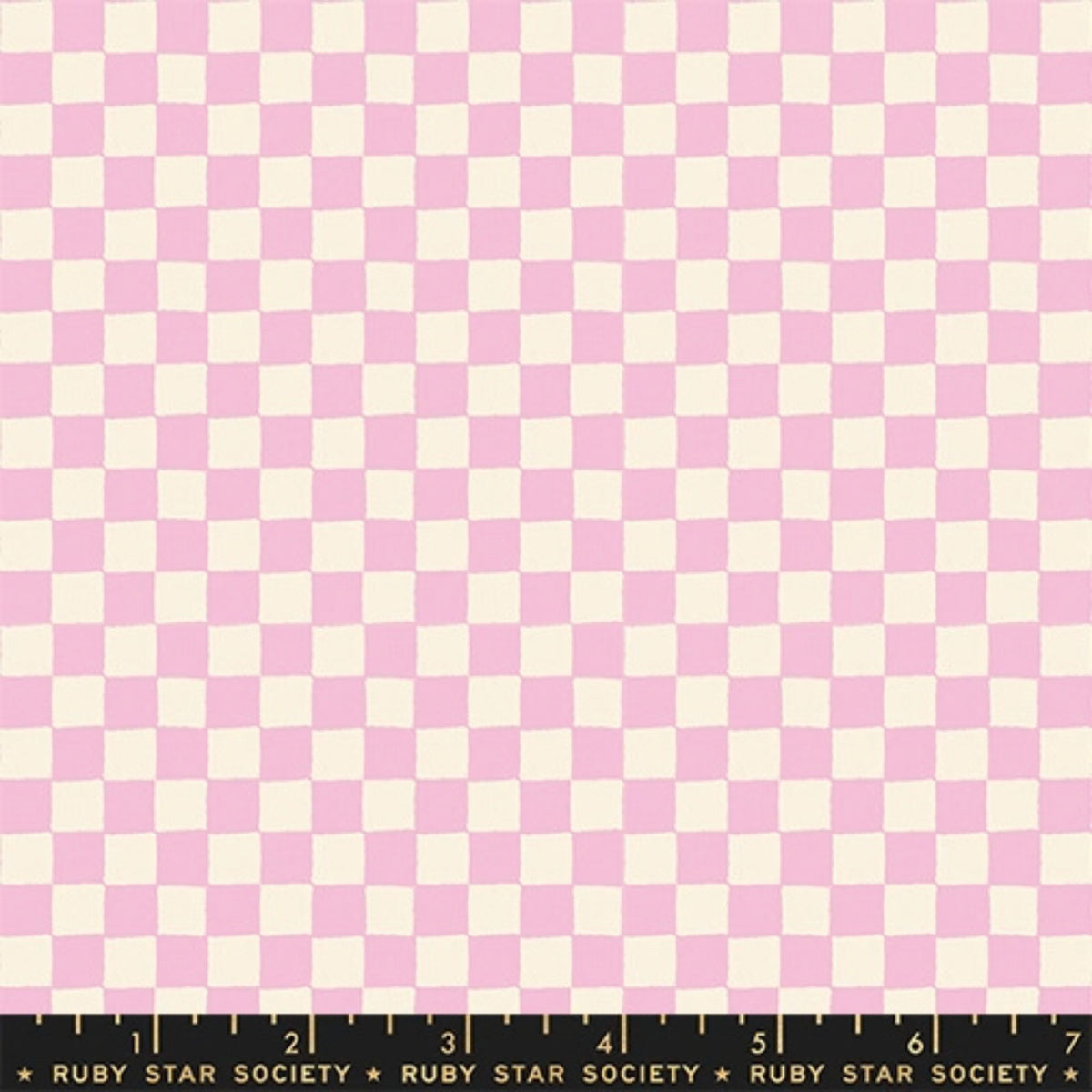 1 800 Calico Block Print Checks and Plaids Blender Peony by Alexia Abegg Ruby Star Society RS416711 RULER