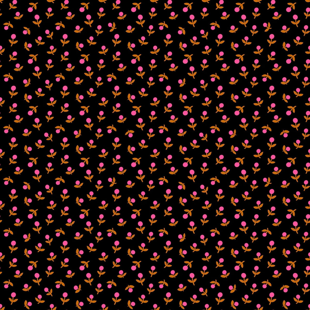 1 800 Calico Sprout Ditsy Floral Blender Retro Black by Alexia Abegg Ruby Star Society RS4103 29