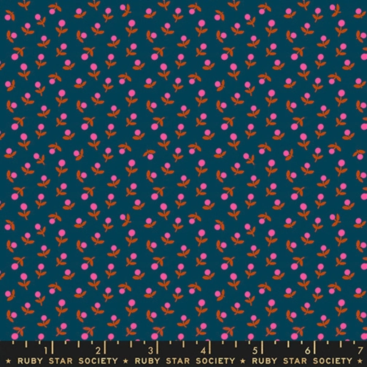 1 800 Calico Sprout Ditsy Floral Blender Retro Galaxy by Alexia Abegg Retro Ruby Star Society RS4103 28 RULER