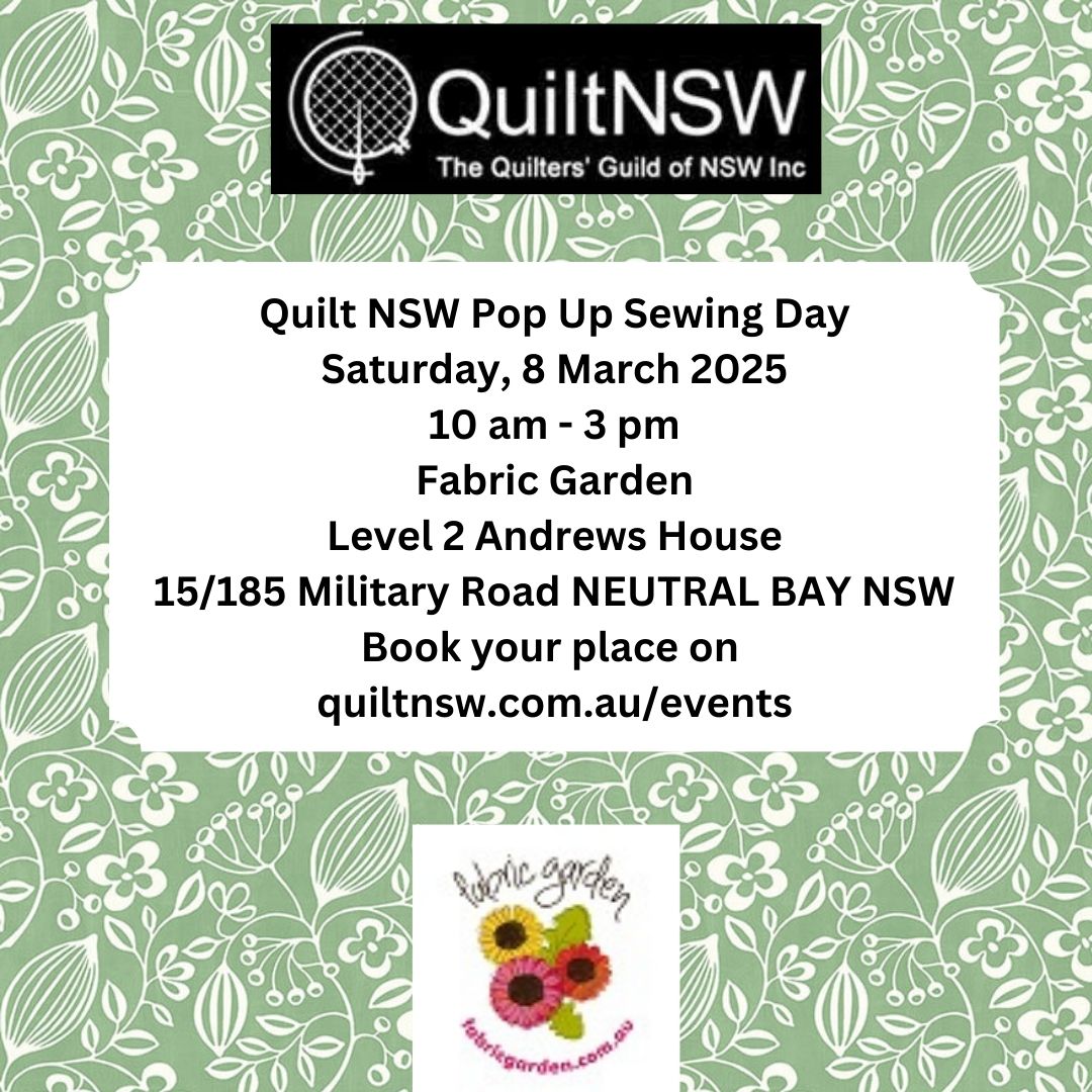 20250308 | Sit and Sew | QuiltNSW Pop Up Sewing Day