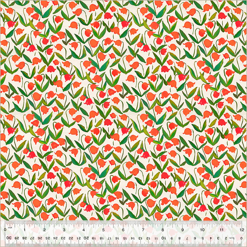 Heather Ross By Hand Flowerbed Ivory 54257D-11