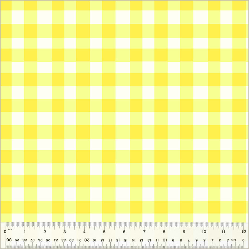 Heather Ross By Hand Essential Gingham Lemon 54258D-13