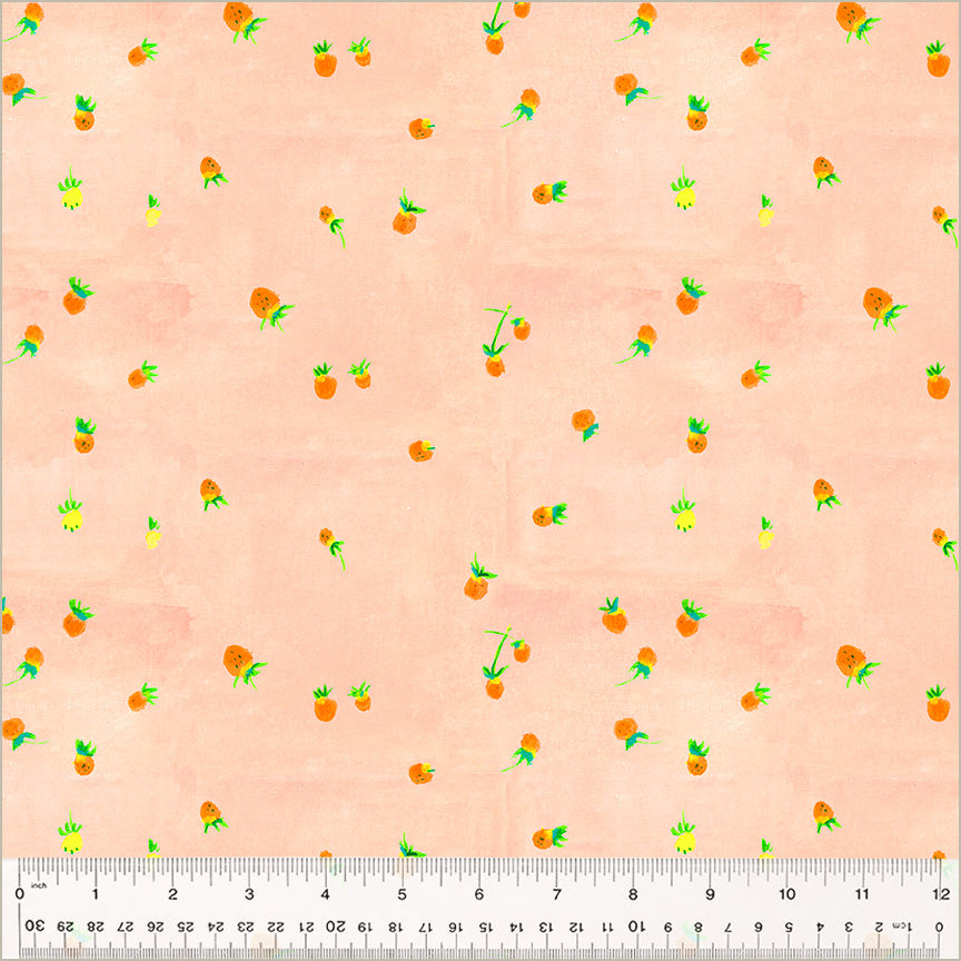Heather Ross By Hand Wild Strawberries Blush 54259D-6