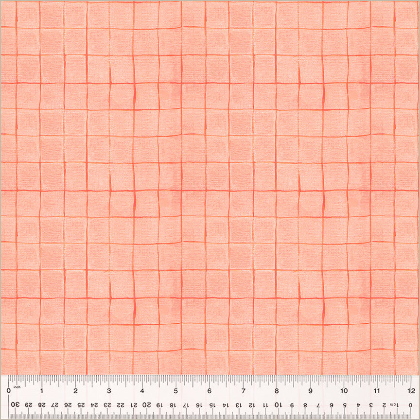 Heather Ross By Hand Drawn Plaid Salmon 54260D-3