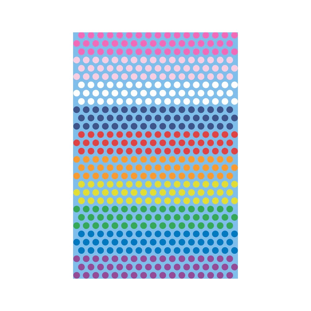 Alexander Henry Fabrics: Folklorico Rainbow Dot Blue 8943C