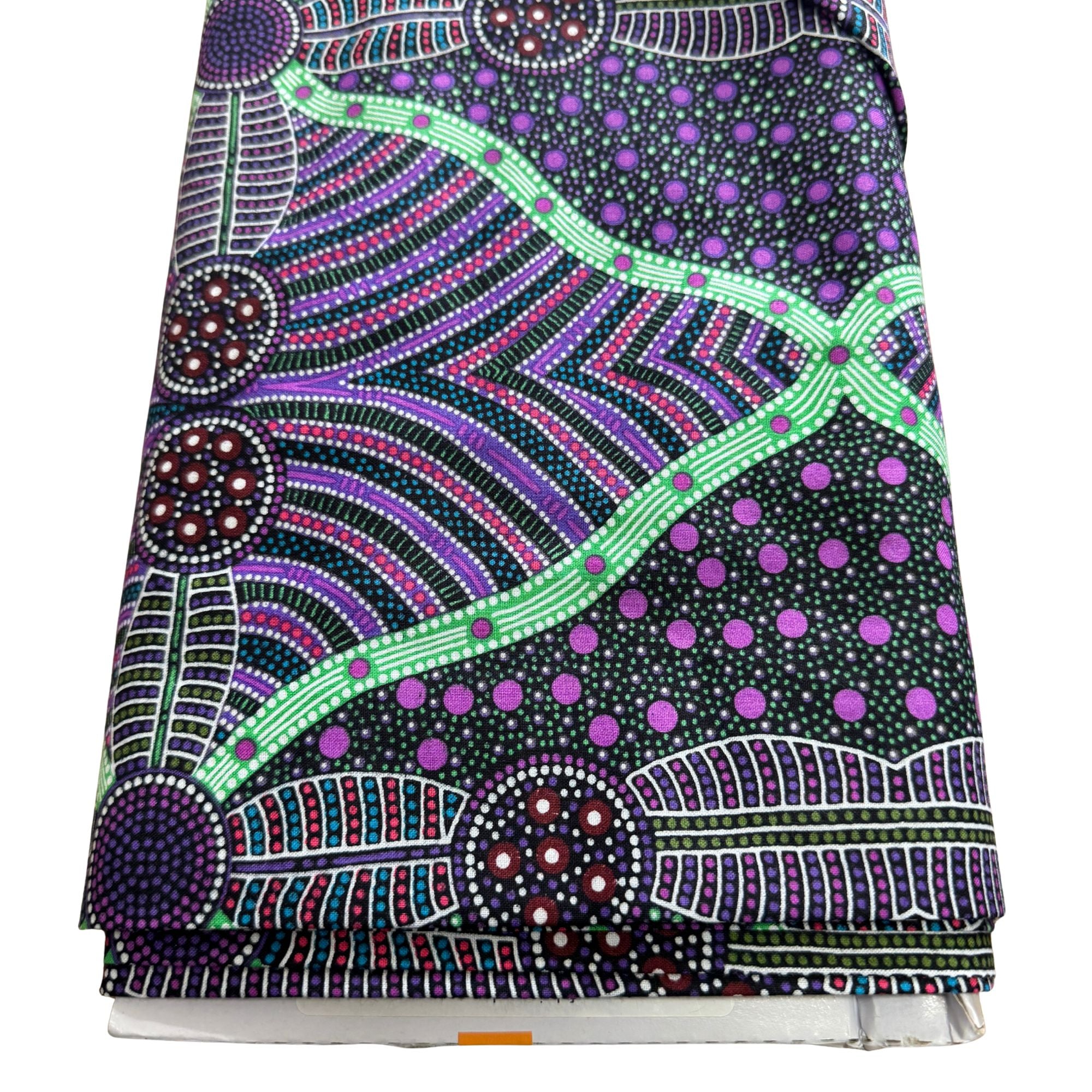 Aboriginal Design: Cross Seeds in Purple by Cindy Wallace