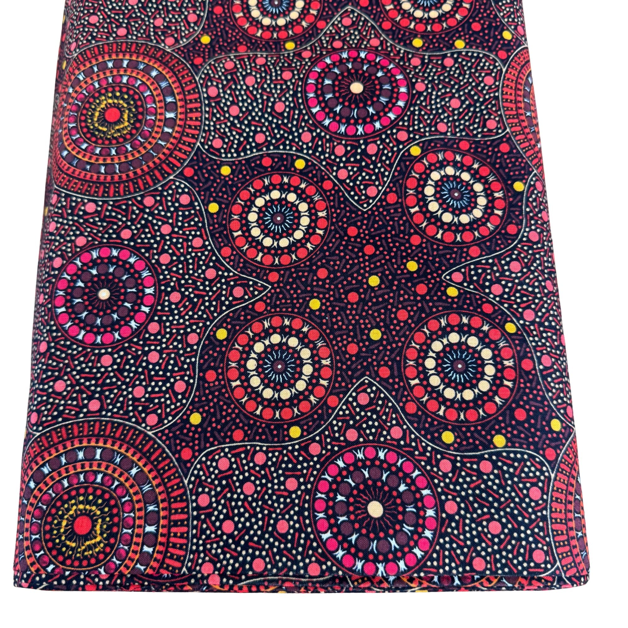 Aboriginal Design: Waterhole And Riverbed Flame Orange by Cathy Turner