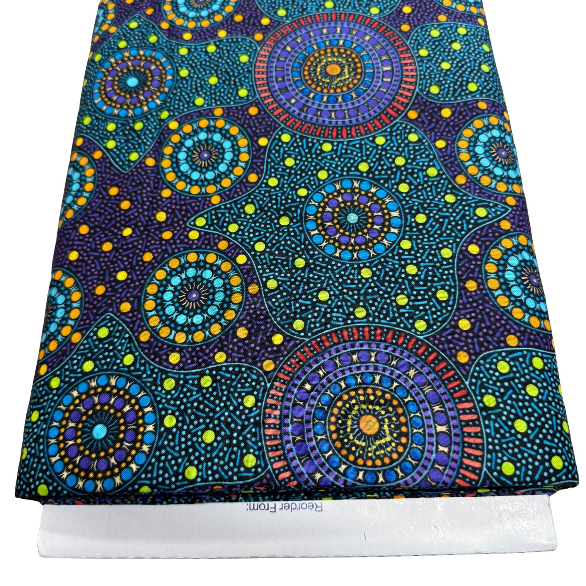 Aboriginal Design: Waterhole And Riverbed Purple by Cathy Turner