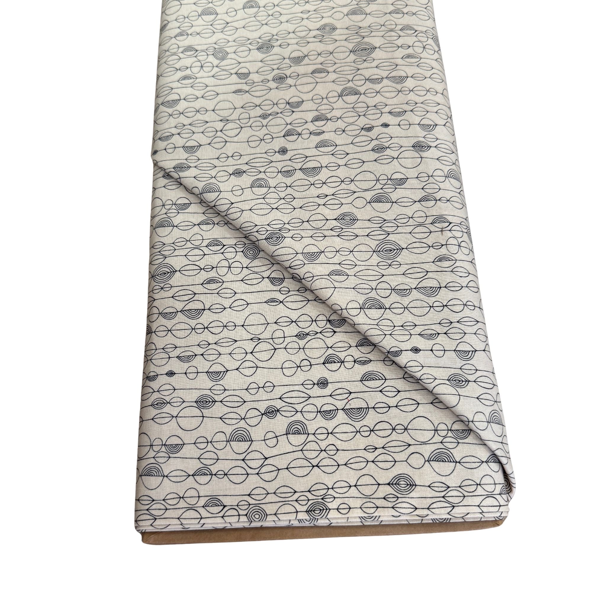 Alexander Henry Fabrics: Arvika Taupe/Navy 6604ER BOLT