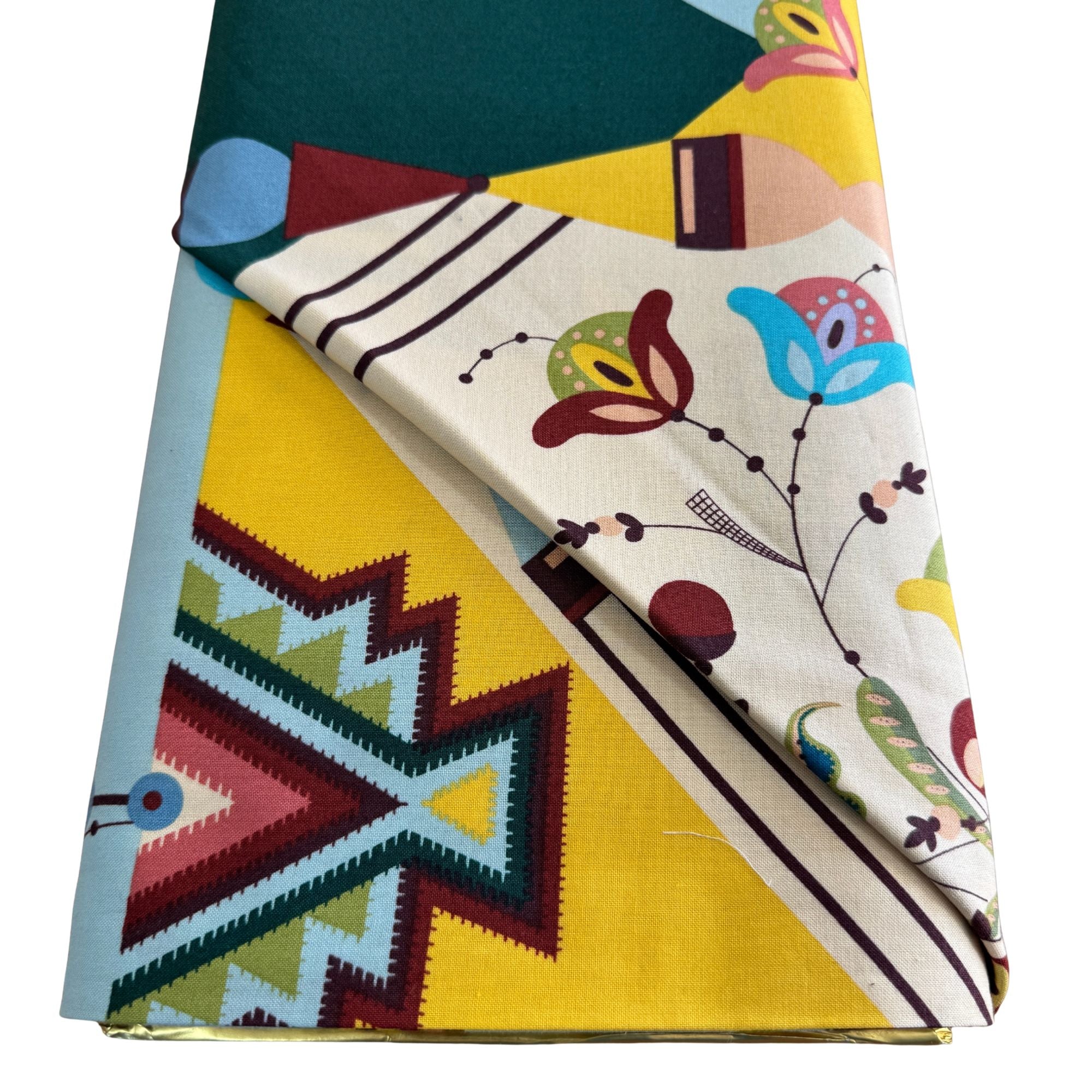 Alexander Henry Fabrics: Forklorico Carita Frida Blue 8808B BOLT