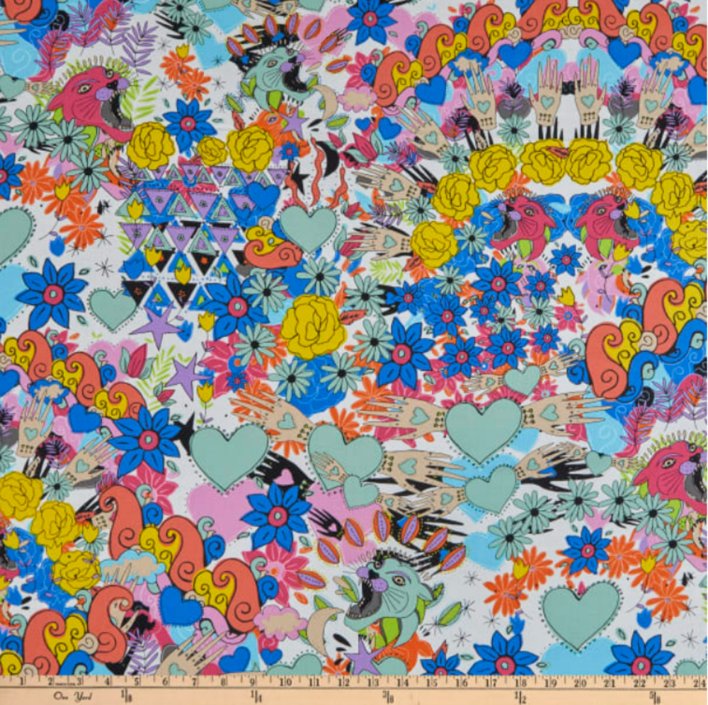 Alexander Henry Fabrics - Xanadu Infatuation in Rainbow 8877C