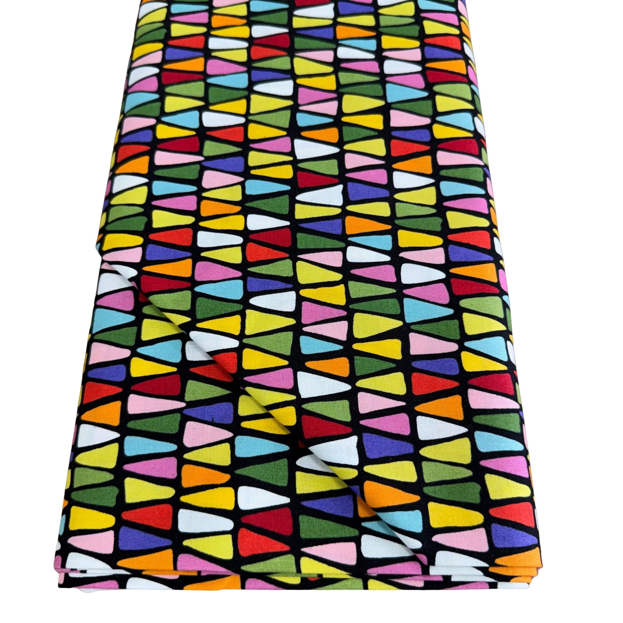 Alexander Henry Fabrics: Triangulo Black 8428B