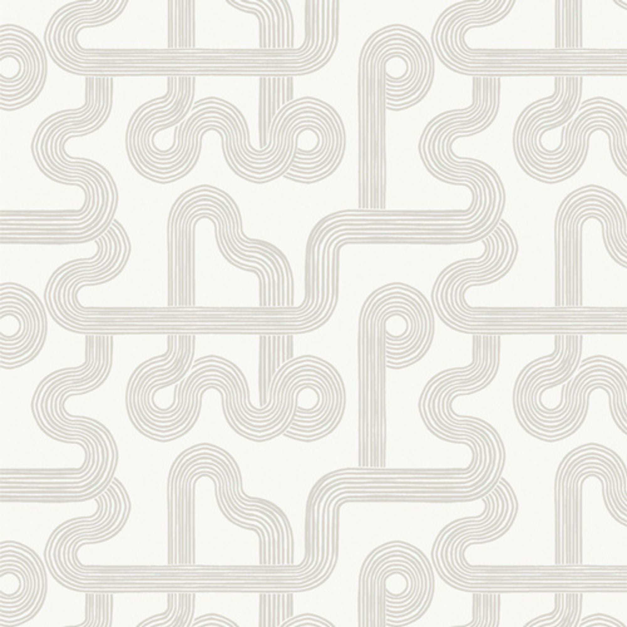 Art Gallery Fabrics - Duality - Winding Course White FUS-DU-2510