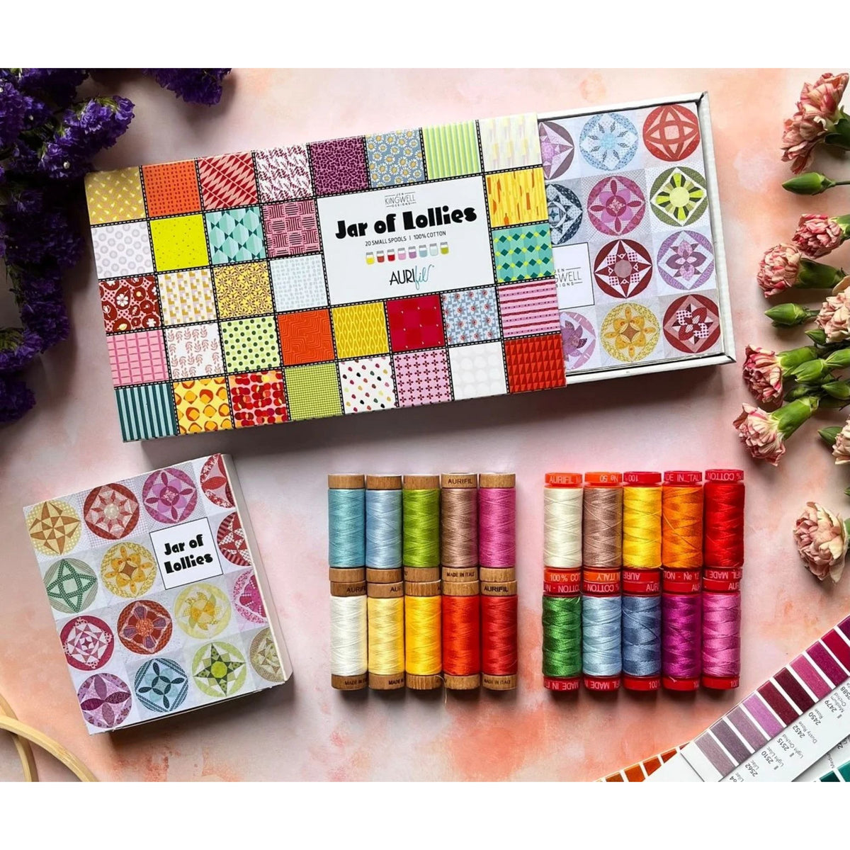 Aurifil Designer Thread Collection Jar of Lollies By Jen Kingwell