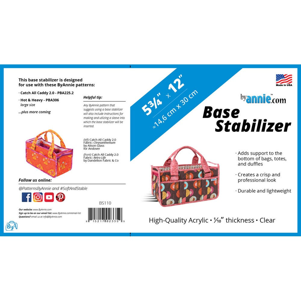 ByAnnie: Base Stabilizer 5.75 Inches x 12 Inches
