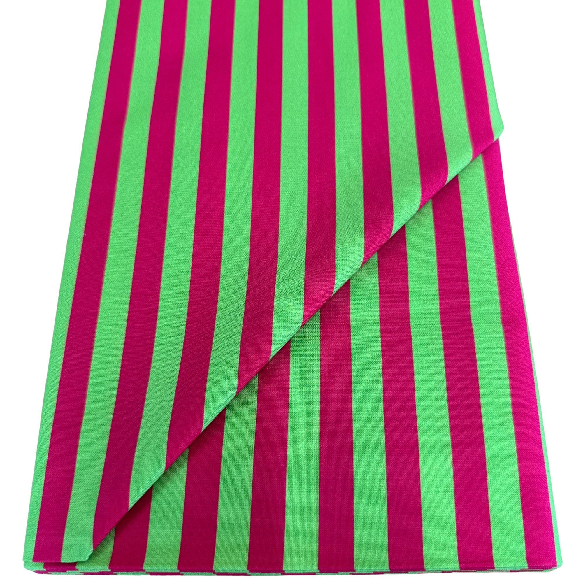 Blockstar Fabrics - Circus - 1/2 Inch Tent Stripe Retro Green and Red BF-10 BOLT