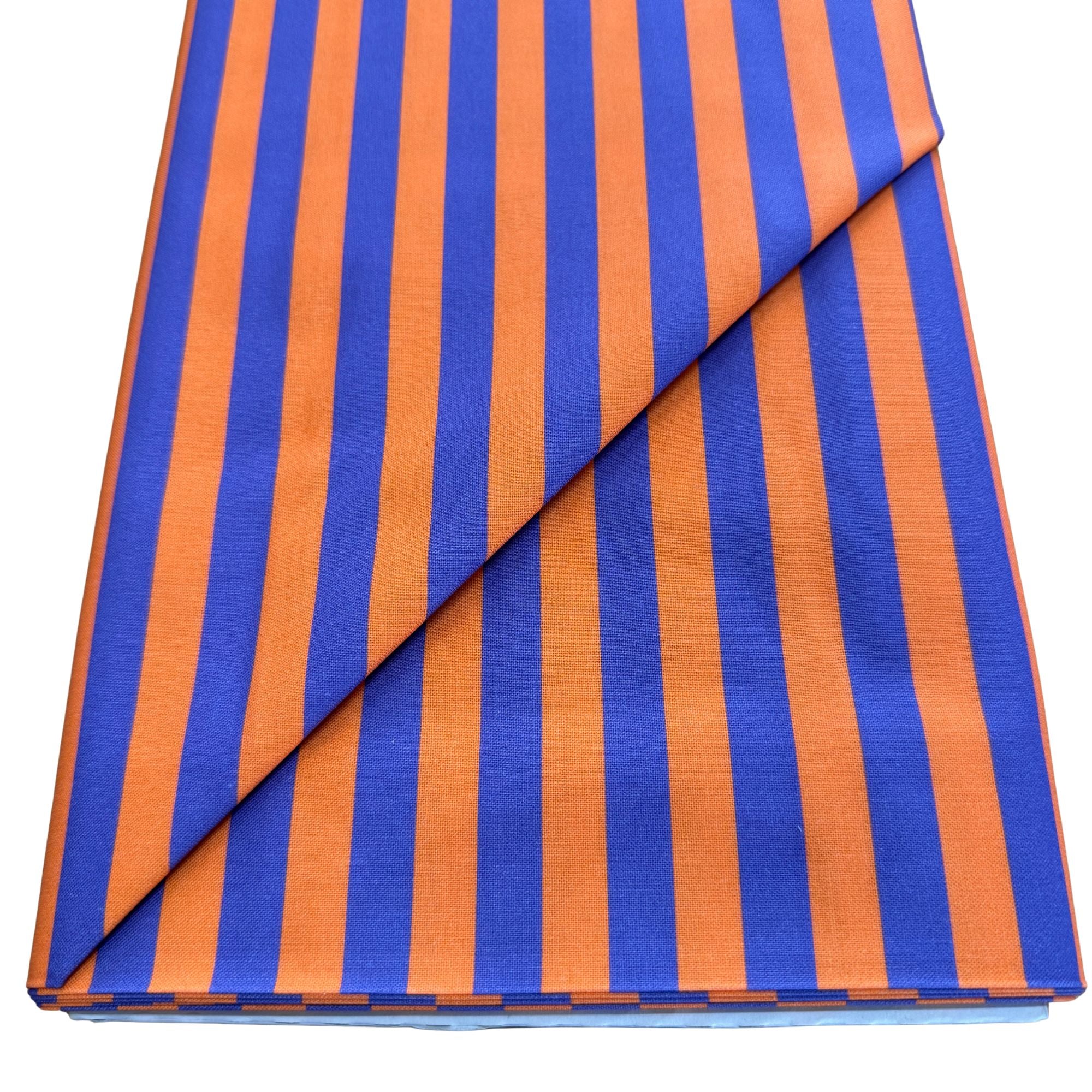Blockstar Fabrics - Circus - 1/2 Inch Tent Stripe Retro Orange Purple BF-15 BOLT