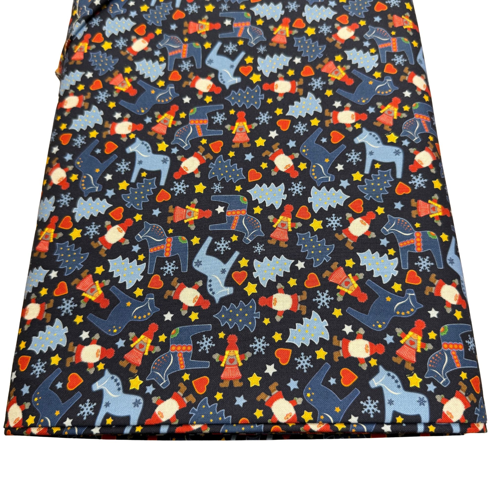 Tomten's Folklore Christmas - Blue Christmas Horses on dark blue CE46