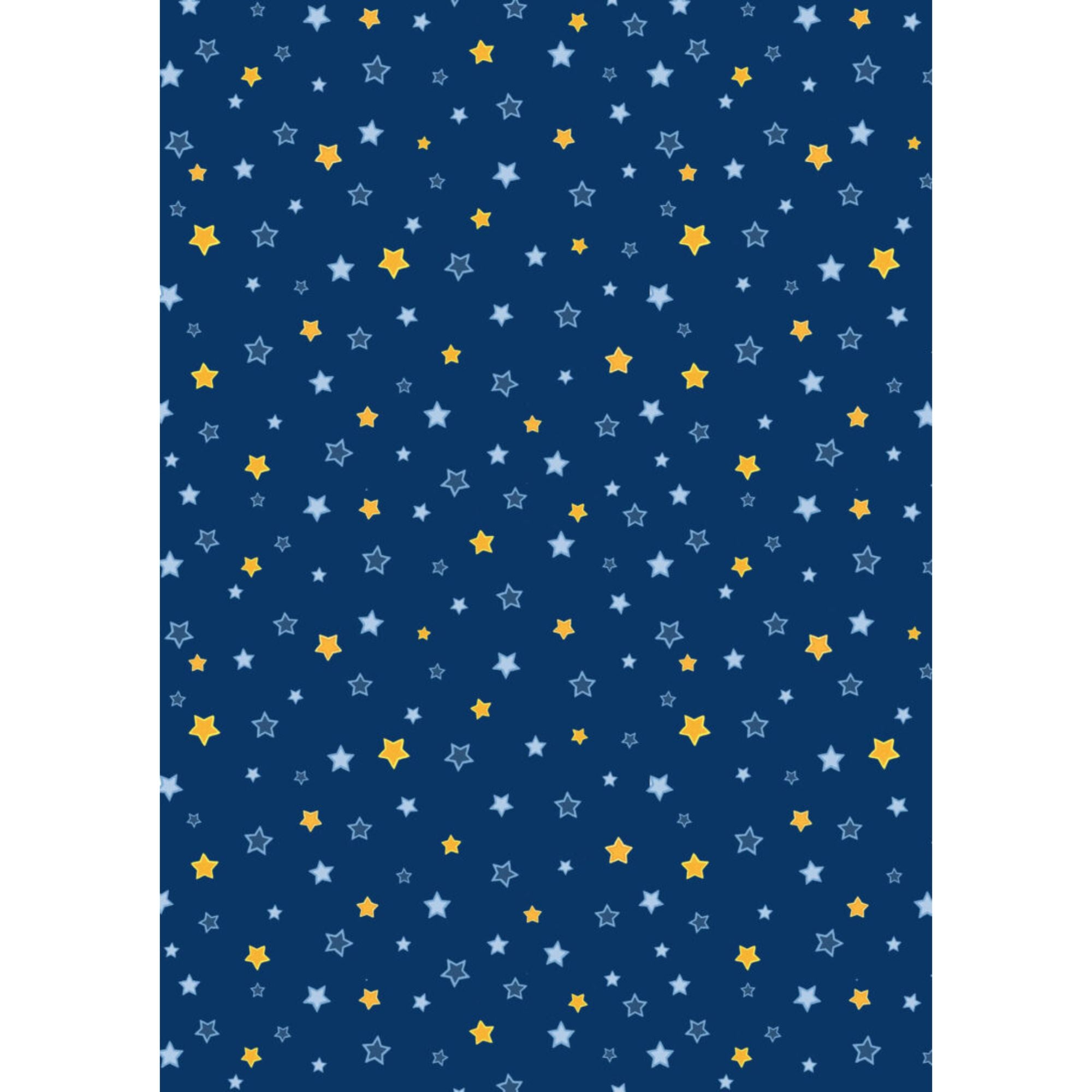 Tomten's Folklore Christmas - Blue and Yellow Stars CE52