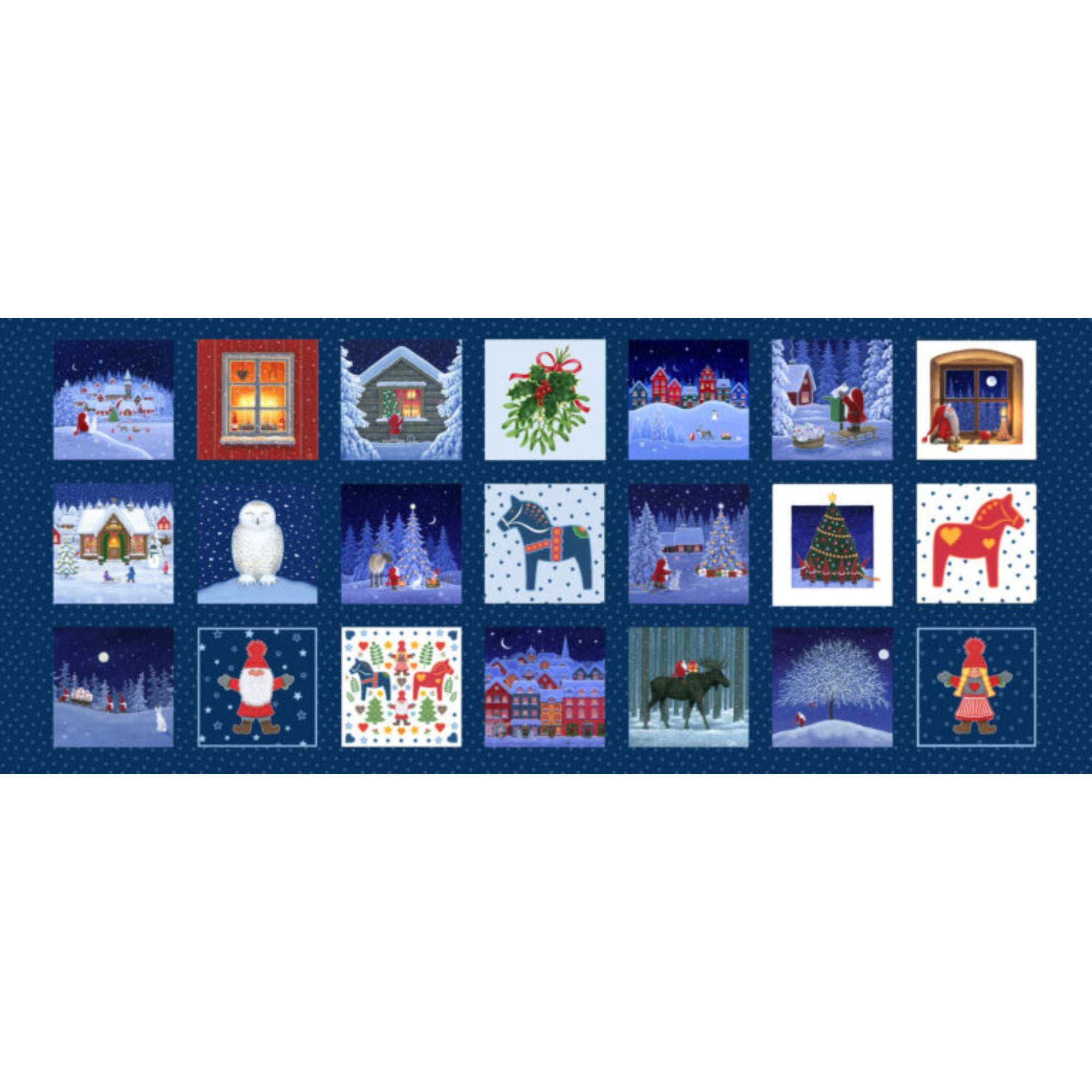 Tomten's Folklore Christmas - 5" square panel CE53