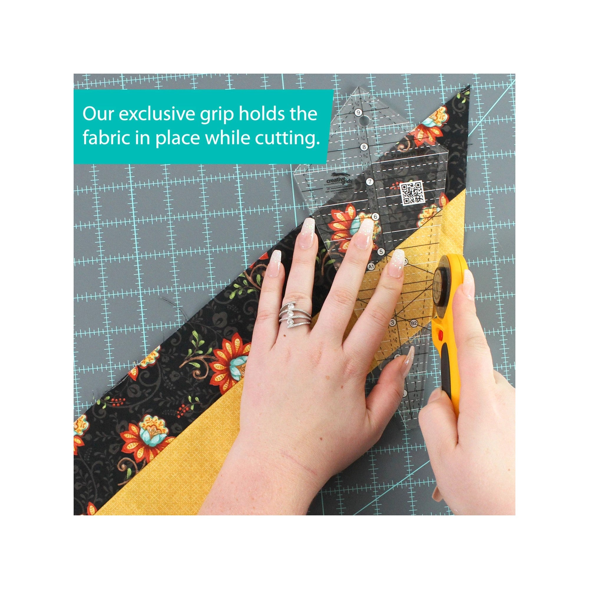 Creative Grids Starburst 30 Degree Triangle 9-1/2in Quilt Ruler CGRISE30
