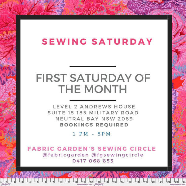 Sit and Sew | Fabric Garden's Sewing Circle | 1st Saturday of Month