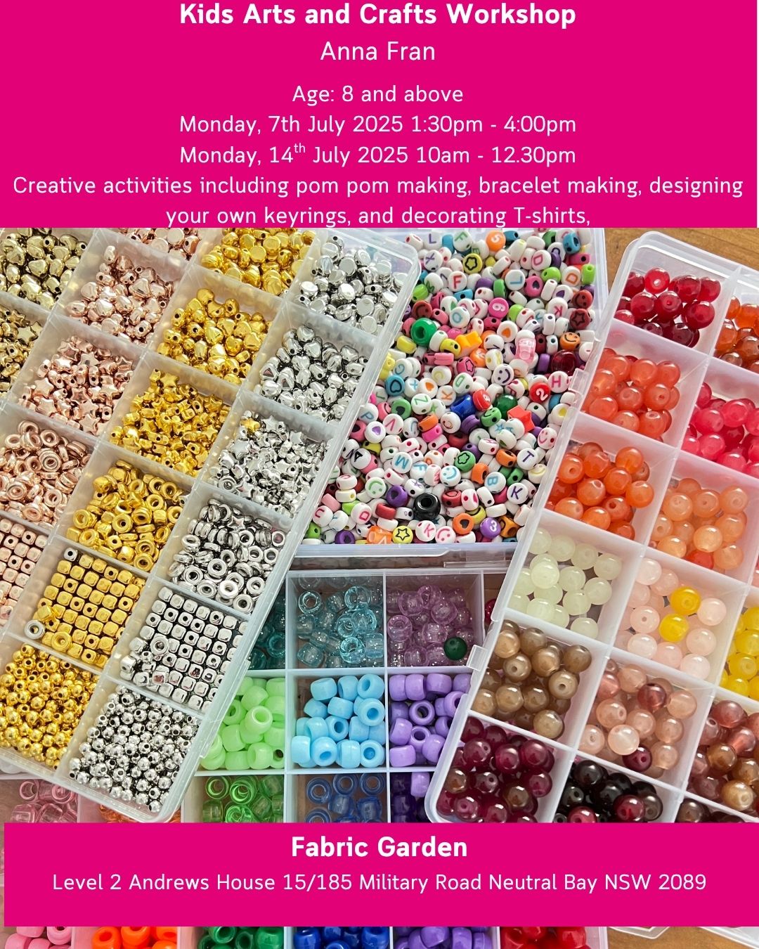 School Holiday Workshop | Arts and Crafts Workshop with Anna Fran - Monday 7th or 14th July