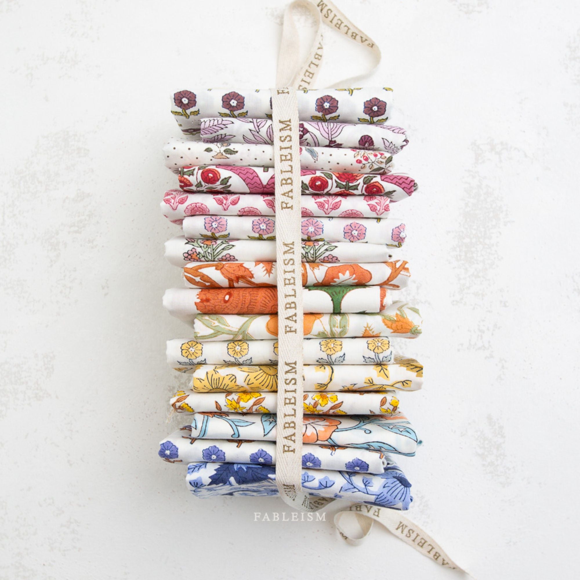Fat Quarter Bundle: Indian Block Prints BPCT-FQ-16 16pcs
