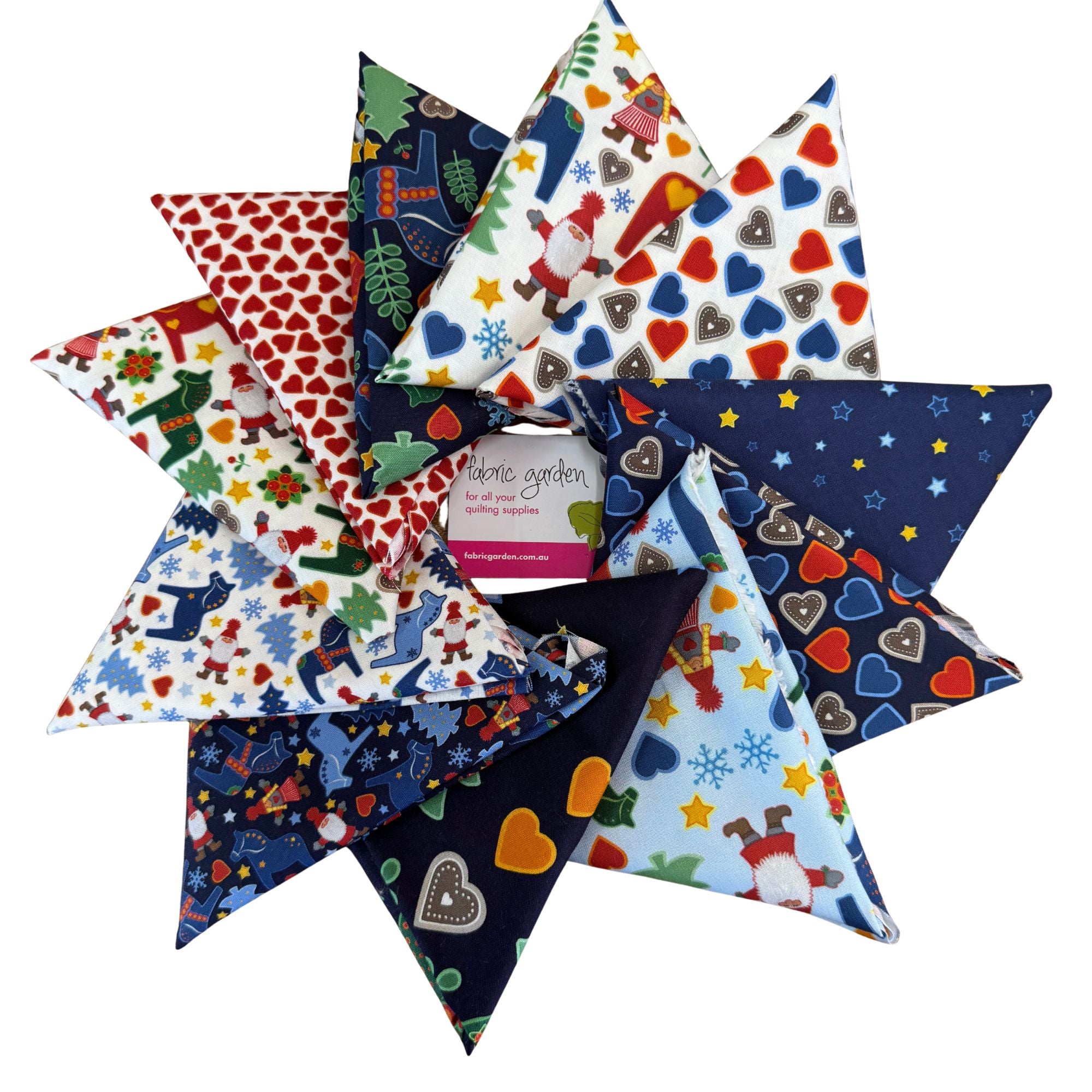 Fat Quarter Bundle: Tomtens Folklore Christmas 11pcs
