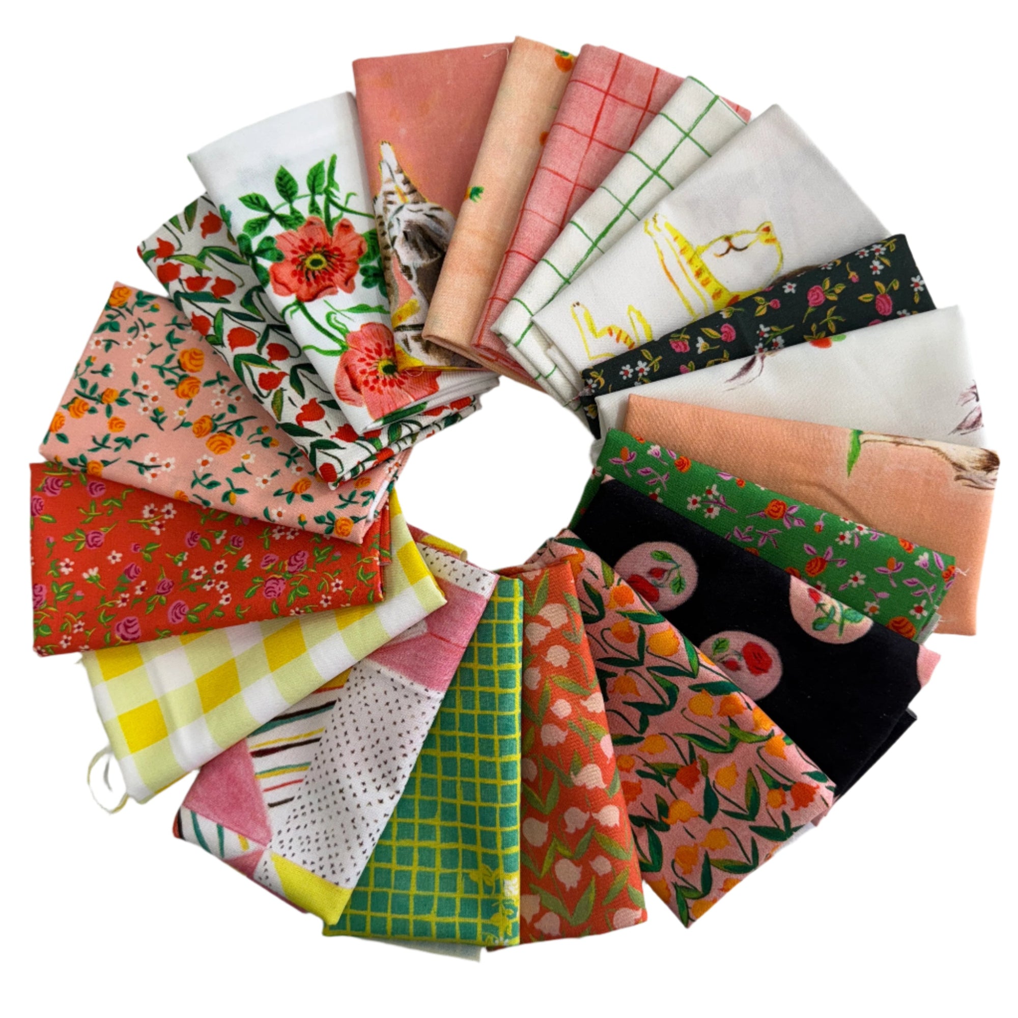 Fat Eighth Bundle: Heather Ross By Hand 19 pcs