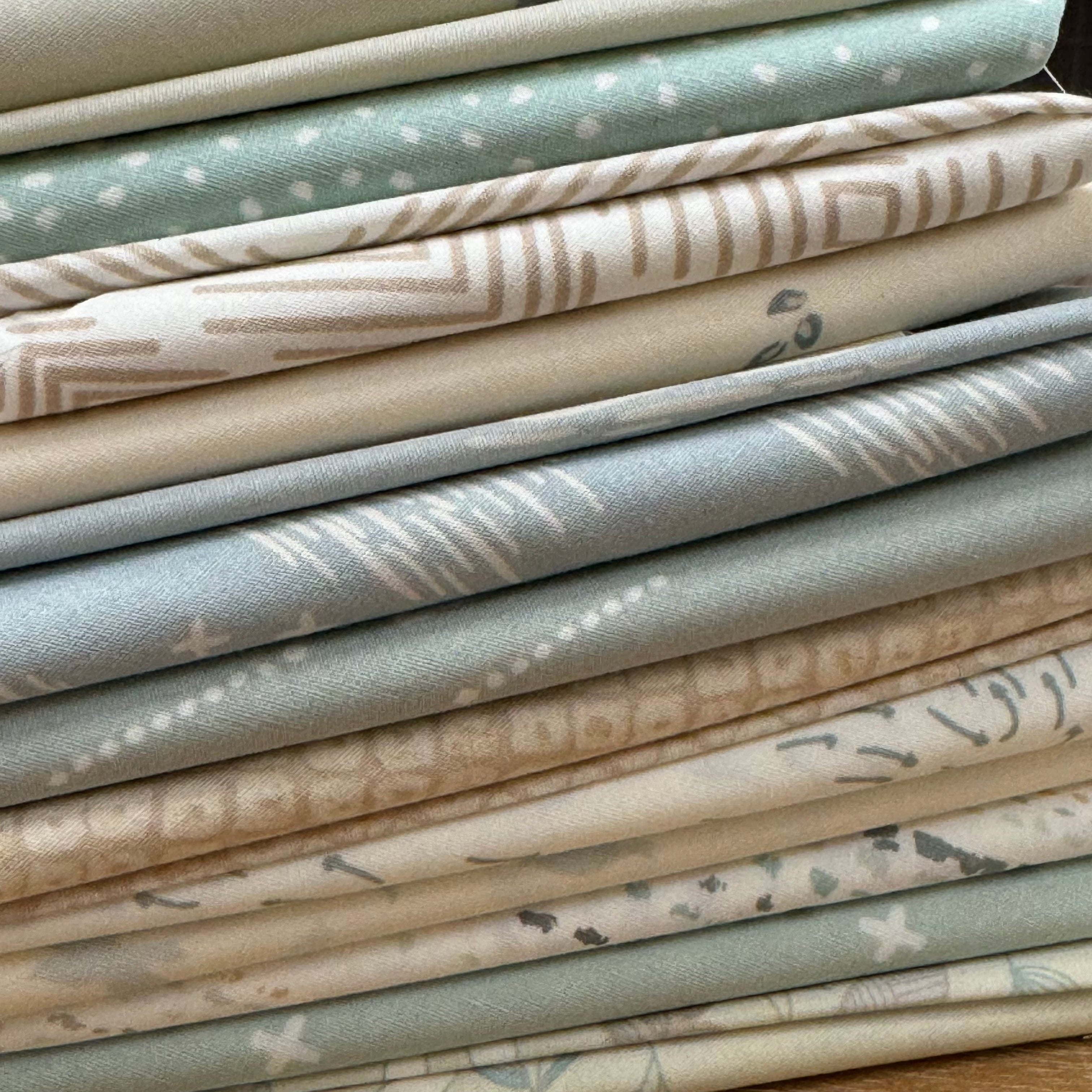 Fat Eighth Bundle: Serenity Fusion Art Gallery Fabrics 12pcs