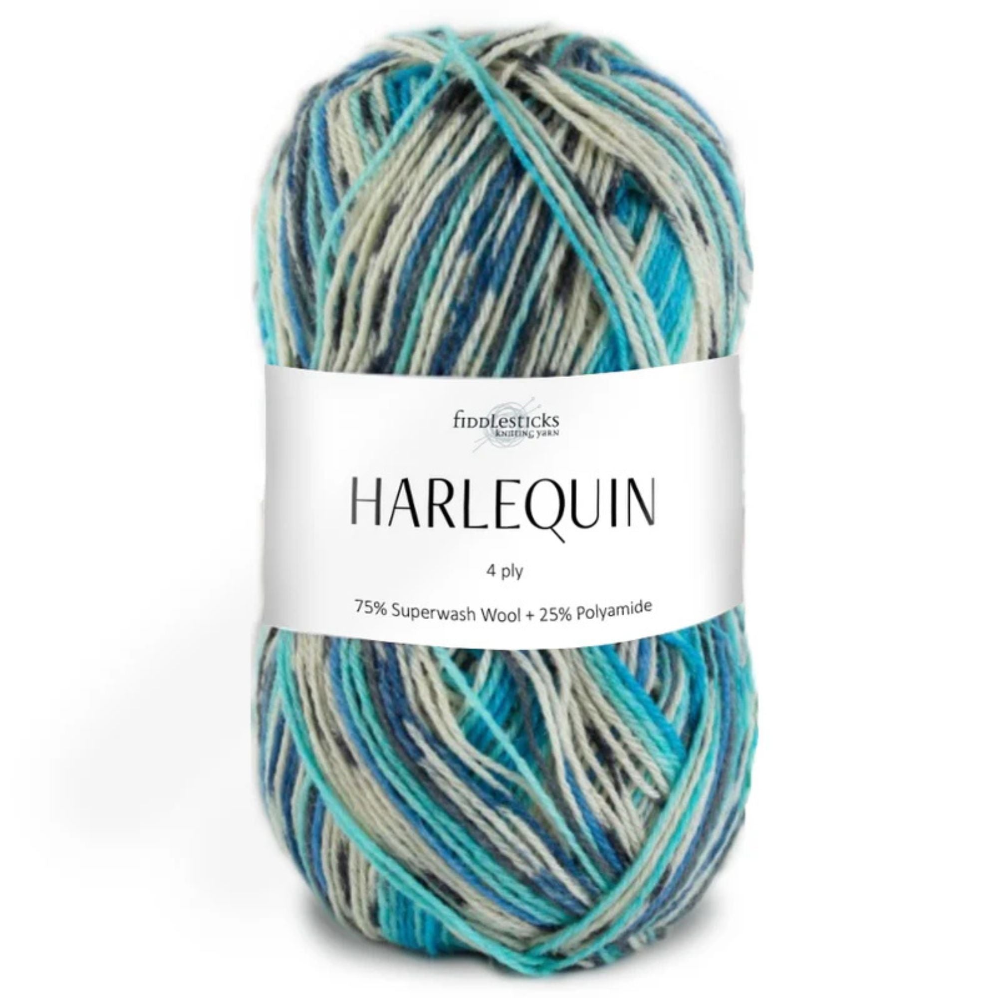 Fiddlesticks Harlequin 4 Ply Sock Yarn