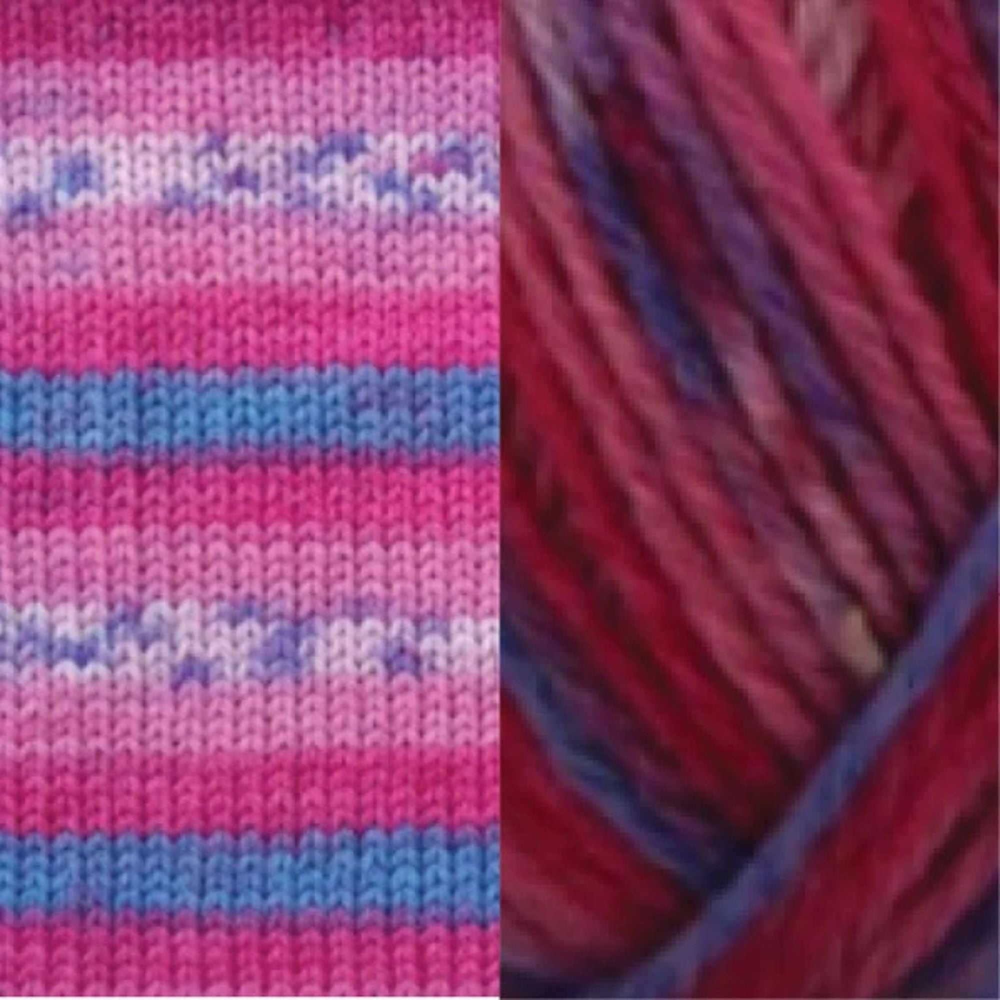 Fiddlesticks Harlequin 4 Ply Sock Yarn 32-07 Claret 32-07 Claret