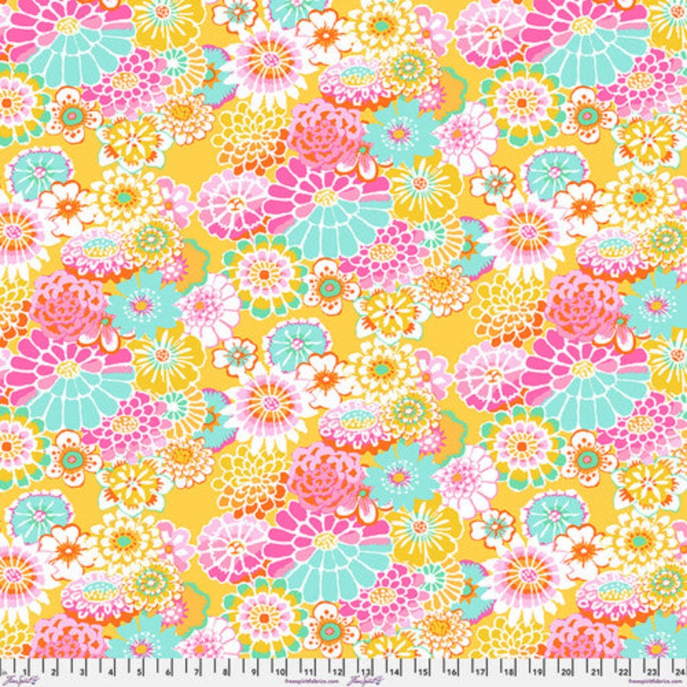 Kaffe Fassett Asian Circles in Yellow GP89-YELLOW