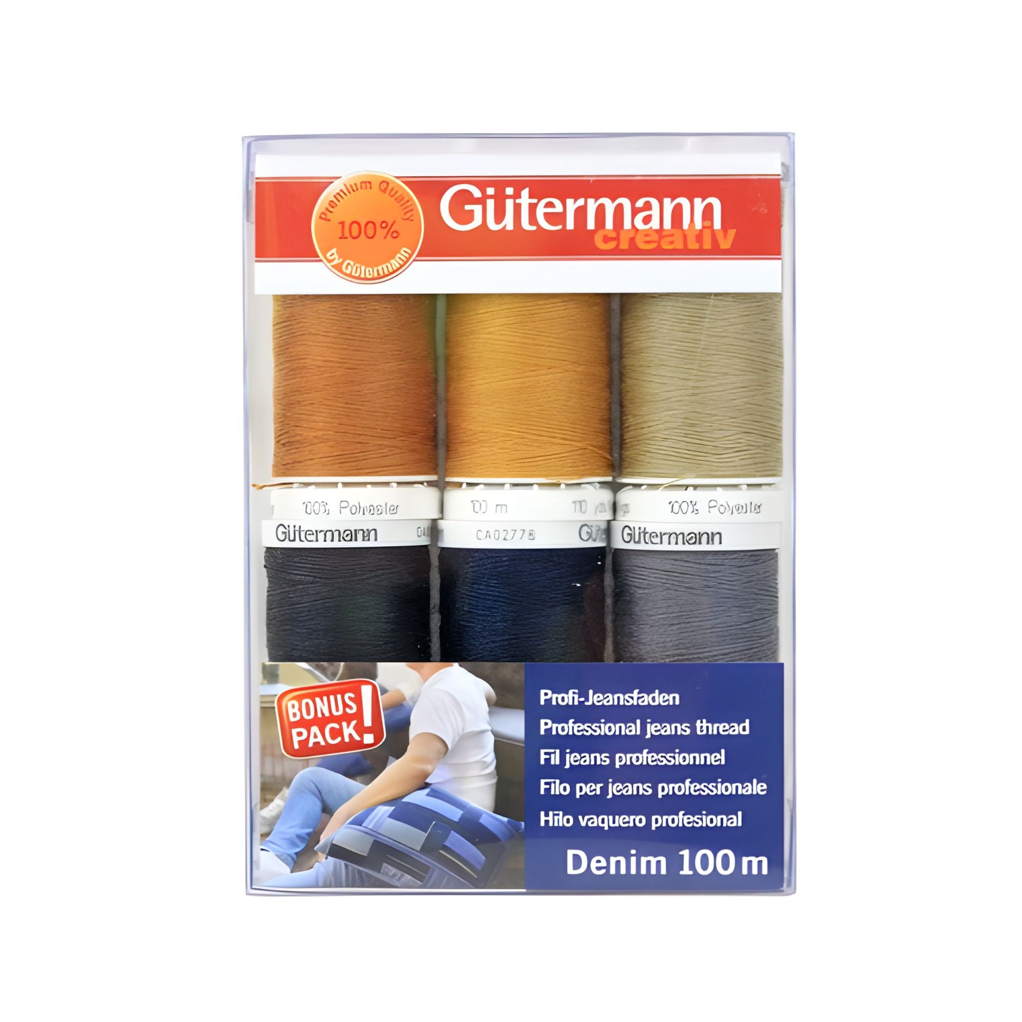 Gutermann Denim Thread 100m 6 Reel Set 731144