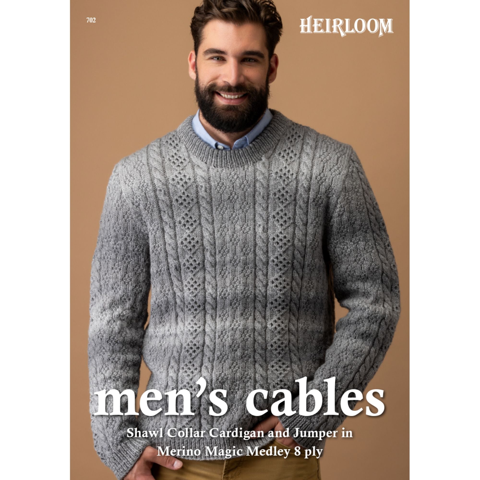 Heirloom: Men's Cable Cardigan and Jumper 702