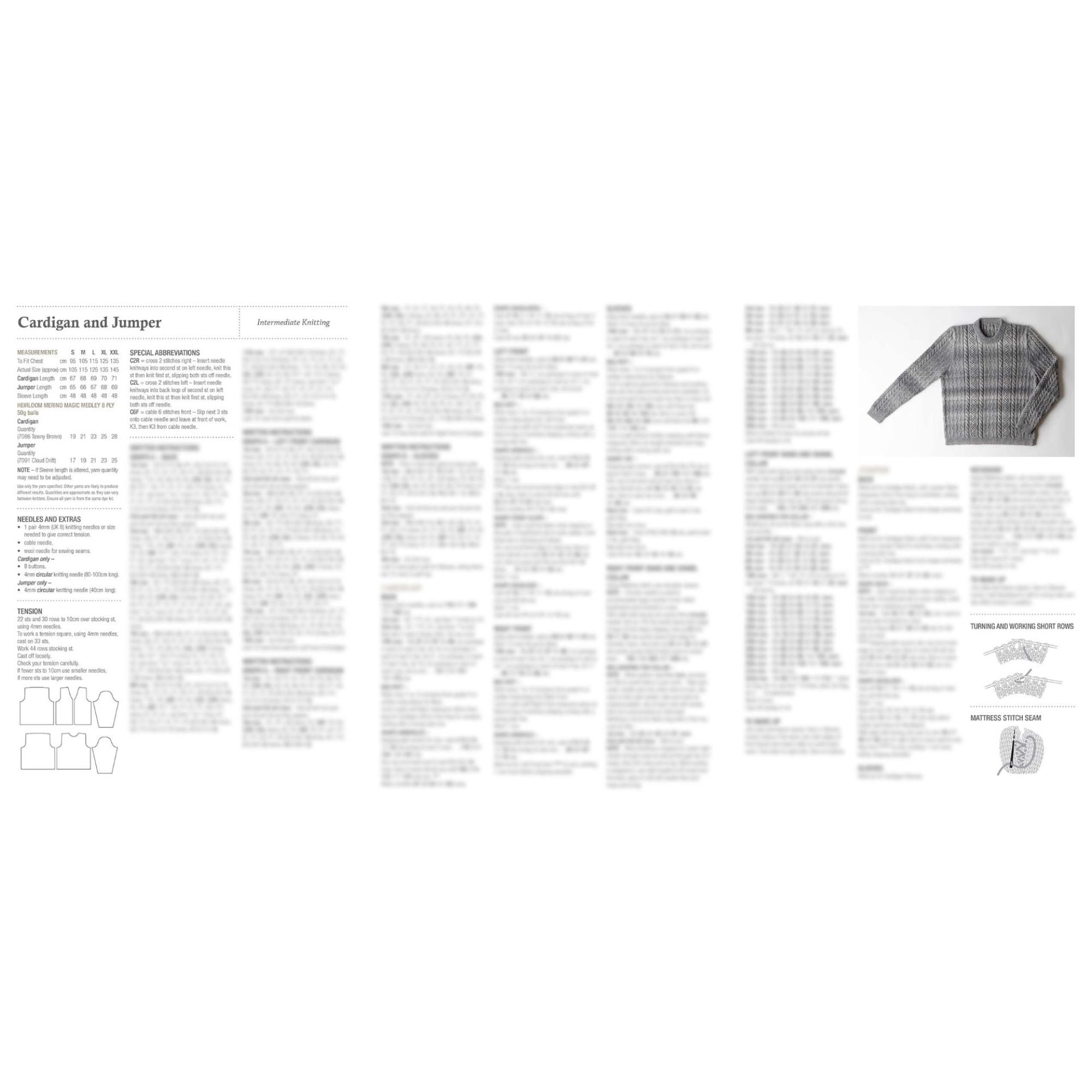 Heirloom: Men's Cable Cardigan and Jumper 702