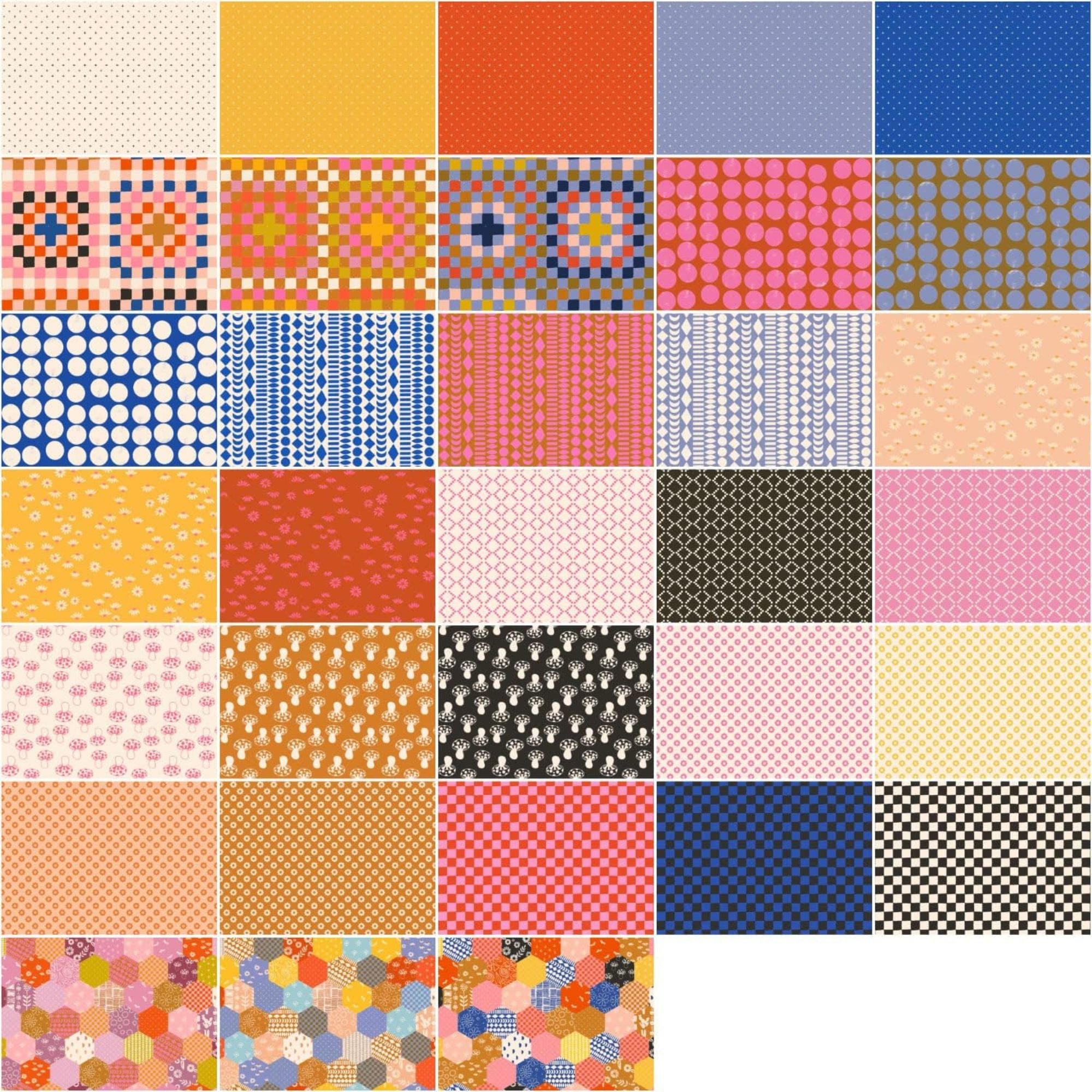 Fat Quarter Bundle: Ruby Star Society Honey by Alexia Marcelle Abegg 33pc + 1 panel