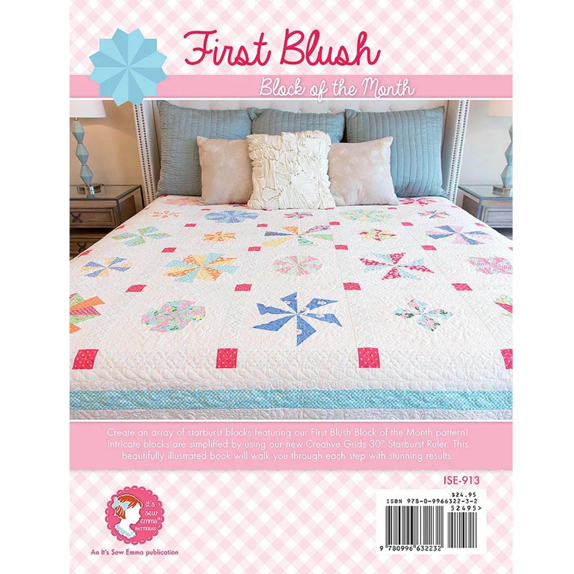 First Blush Block of the Month Booklet from Its Sew Emma Patterns ISE-913