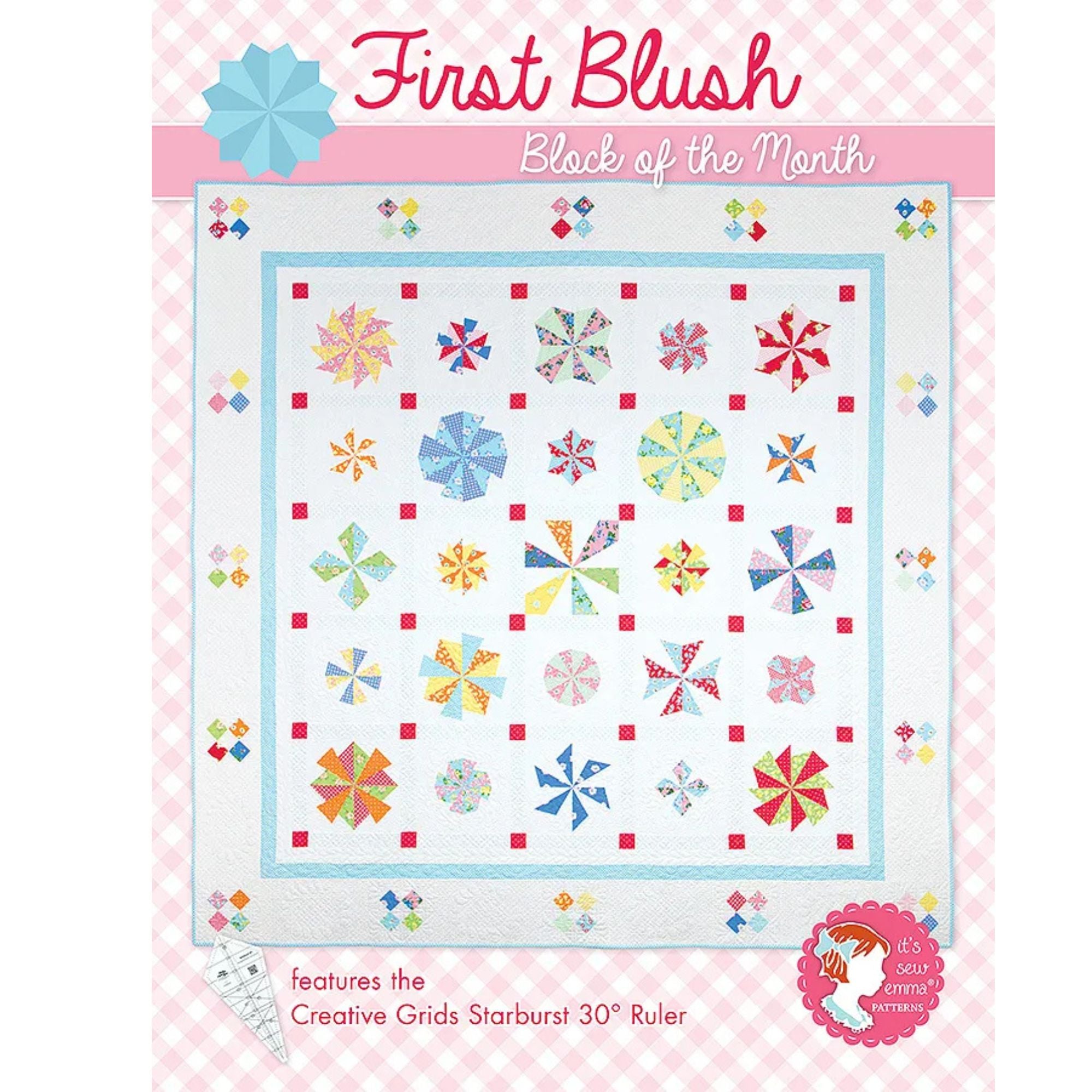 First Blush Block of the Month Booklet from Its Sew Emma Patterns ISE-913