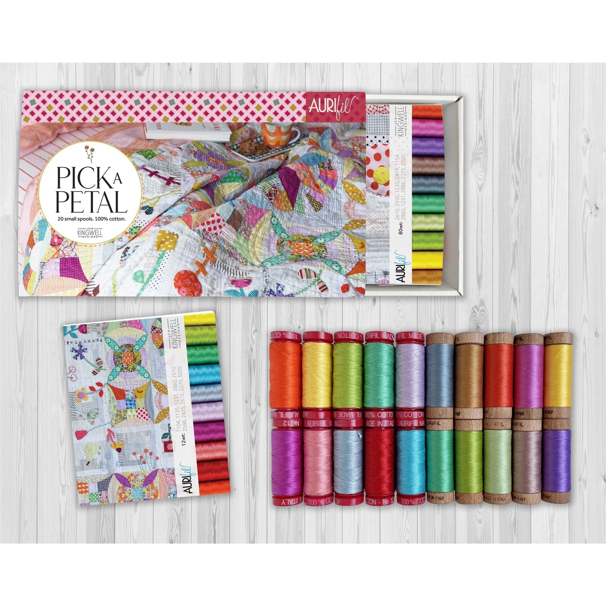 Aurifil Designer Collection Pick A Petal By Jen Kingwell