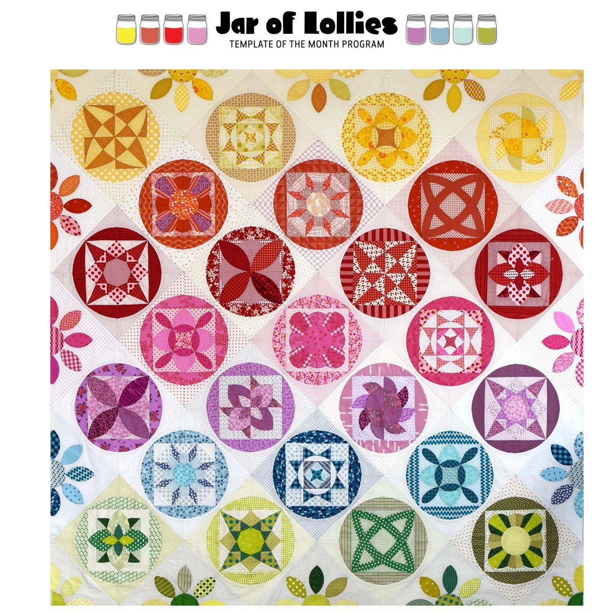Jar of Lollies by Jen Kingwell Pattern and Template Kit
