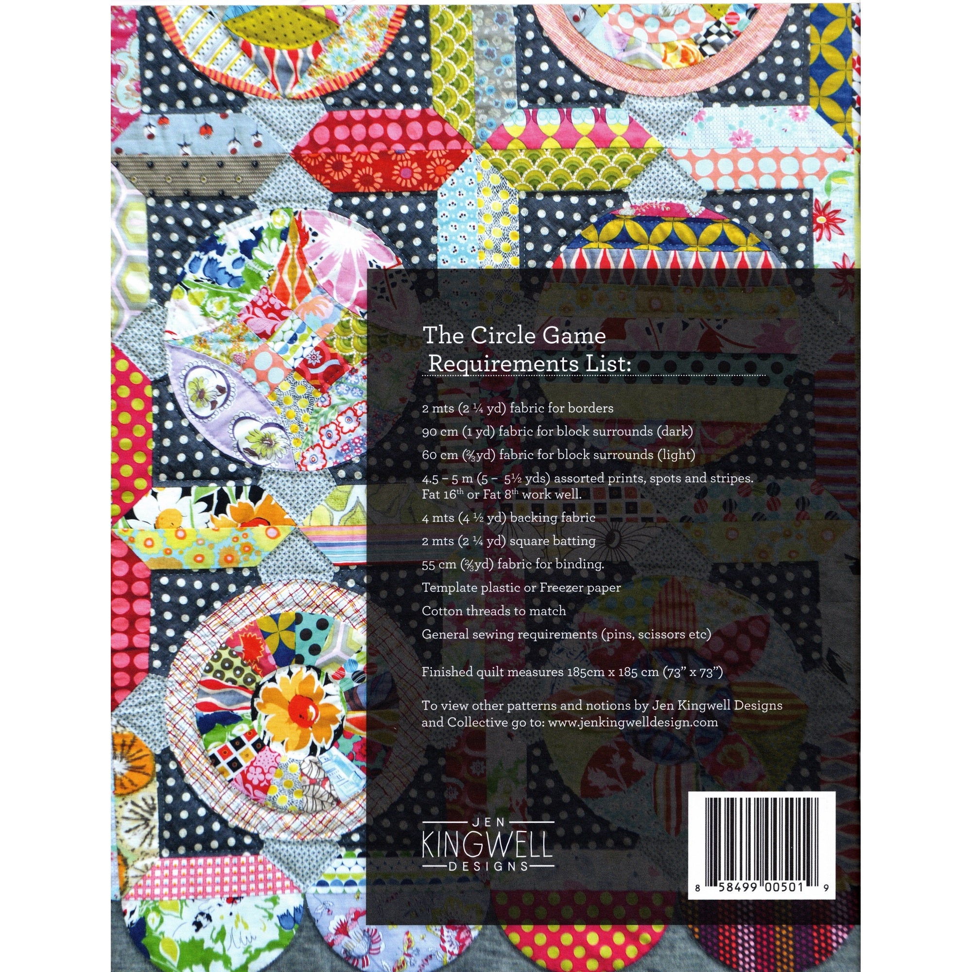 Jen Kingwell Quilt Pattern: The Circle Game