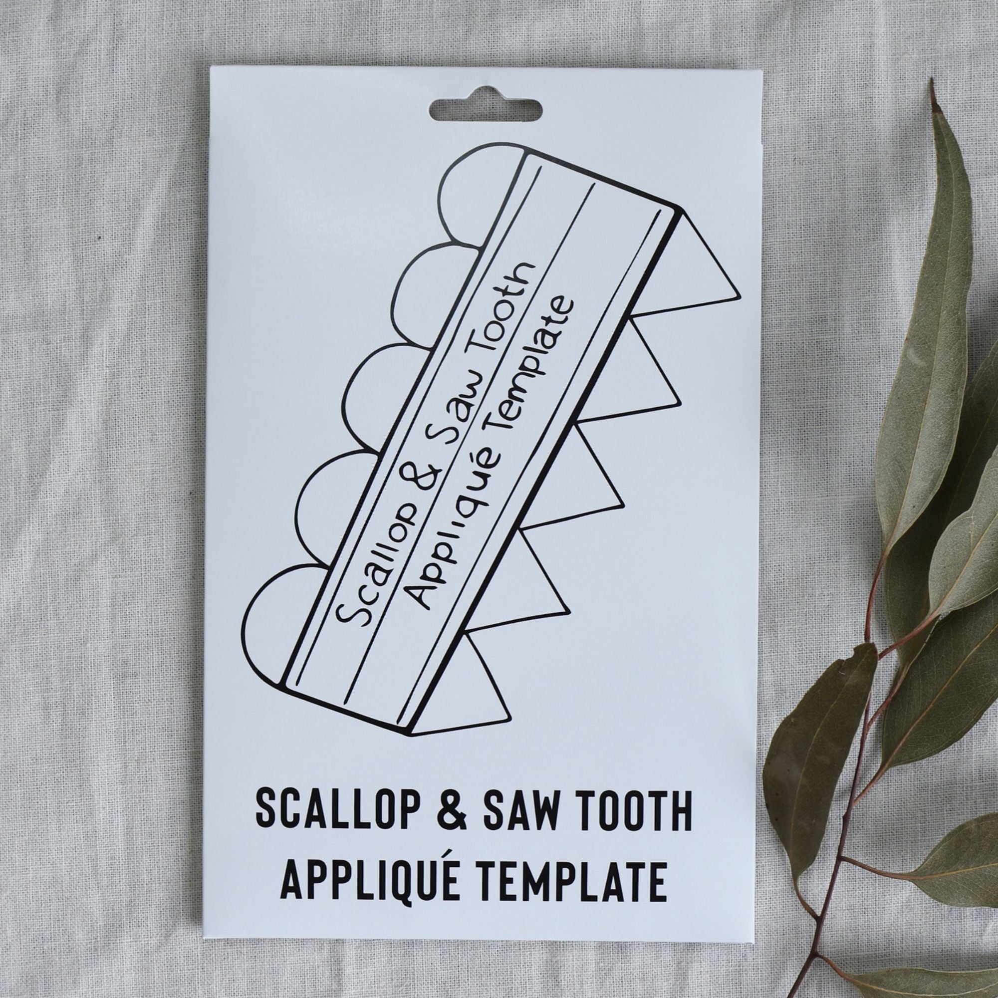 Jen Kingwell Designs: Scallop and Saw Tooth Quilting Ruler (Acrylic Template Only)